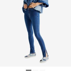Free People We the Free Jeans Riley Slit Skinny